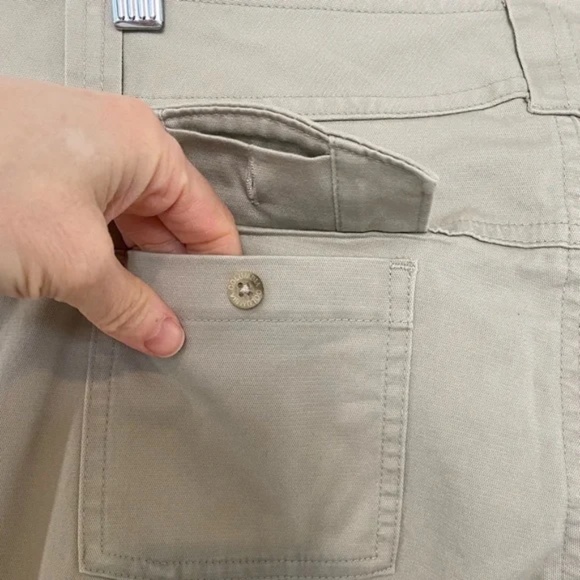 NWT Columbia Sz 4 Treacherous Tour Pant 100% Cotton Beige #289 - Picture 5 of 10